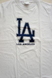 LA DODGERS LOS ANGELES BASEBALL T SHIRT WHITE MEN S M L XL