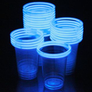50 Glowing Glow Stick Party Cups (16 18oz, 6 color assortment)