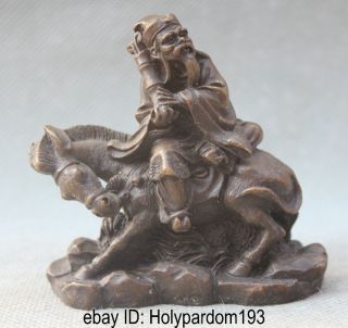   Bronze Eight Immortals God in legend Zhang Guolao On donkey Statue