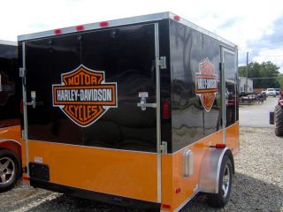   cargo trailer harley Davidson decal 6x10 ramp door toy hauler NEW