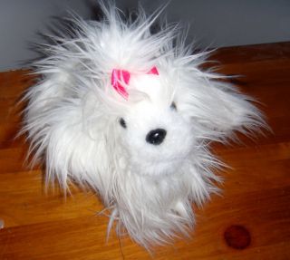   Tzu MALTESE plush shihtzu stuffed animal toy white puppy dog FLUFFY