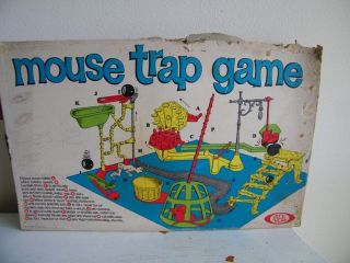 Vintage Mouse Trap Game in Box by Ideal 5997 1960s