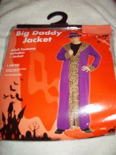 COSTUME BIG DADDY JACKET INCLUDES JACKET ONLY MENS SIZE 40 42 PURPLE 