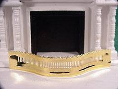 Dollhouse Accessories Clare Bell Brass Fireplace Fender
