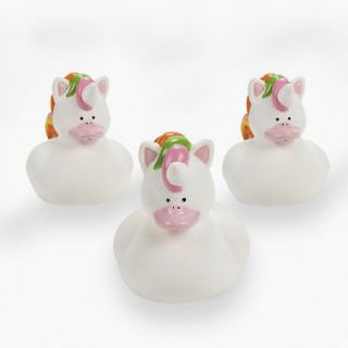 UNICORN PARTY UNICORN RUBBER DUCK DUCKIES (LOT OF 12) FUN FAVORS OR 