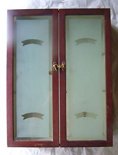Vintage Medical Cabinet Chest with Frosted Glass Doors