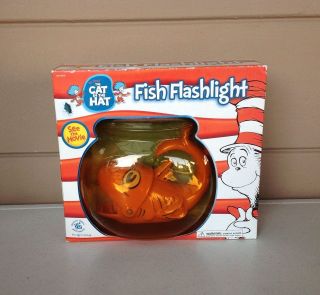 Dr.Seuss The Cat In The Hat Fish Flashlight NIB NEW