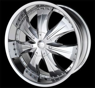 24 inch H9S chrome wheels rims 5x115 Chrysler 300c