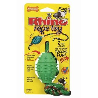Nylabone Rhino Rope Spiky Ball Dog Chew Toy NRB652