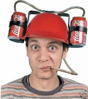   Can Beer Soda Holder Party Drinking Hat Game Watching Gadget Gimmick