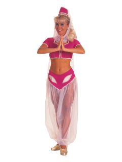   of Jeannie Genie Pink Harem Girl Dress Up Halloween Adult Costume