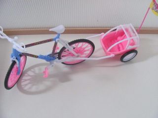 Barbie DollHouse Outdoor Furniture Accessories Scooter Bike Motorcycle 