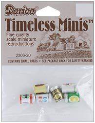   Miniatures  MINI KITCHEN ITEMS  24 CHOICES Great for Dollhouses