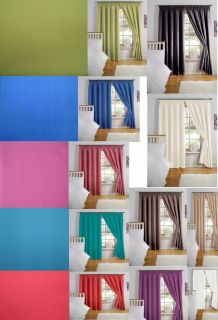   THERMAL BACKED / LIGHT REDUCING PLAIN CURTAINS / PANELS / BEDROOM