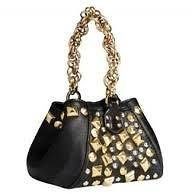 VERSACE FOR H&M Gold Studded LEATHER PURSE handbag SOLD OUT IN STORES