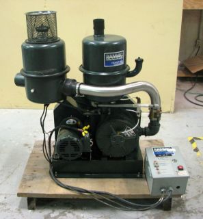   3HP Dental Dry Vacuum Suction Pump System 3 PHASE DentalEZ Ram Vac