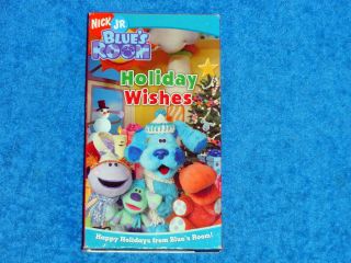 NICK JR.   BLUES CLUES   BLUES ROOM HOLIDAY WISHES  VHS