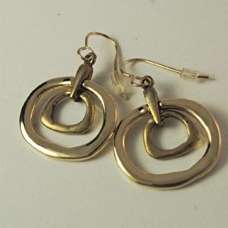 Genuine Chicos earrings Stunning hoop within a hoop earrings style 1