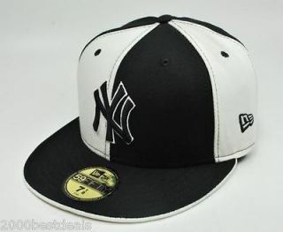 NEW ERA CAP FITTED CAP 59FIFTY NEW YORK YANKEES BLACK AND WHITE 