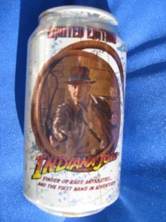DIET DR PEPPER CAN HARRISON FORD INDIANA JONES THE KINGDOM OF THE 
