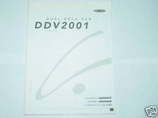 GO VIDEO DUAL DECK VCR OWNERS MANUAL DDV2001