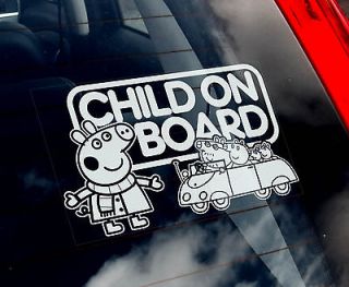 Child On Board  Peppa Pig Car Sticker   Kids,Pepper NEW