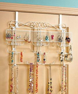 New Over the Door Jewelry Valet Storage Organizer