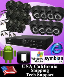   Home Video Surveillance CCTV DVR Security System 8 color Camera