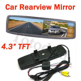   LCD Car rear view Mirror Monitor for DVD VCR GPS Reverse Backup Camera