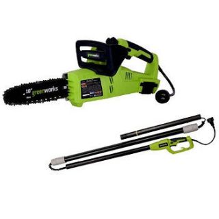 Greenworks 7 Amp 10 in Electric 2 in 1 Pole Saw 20062 RC