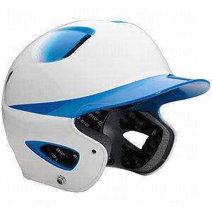 Easton Natural Batting Helmet   White/Carolina Blue   Senior Size