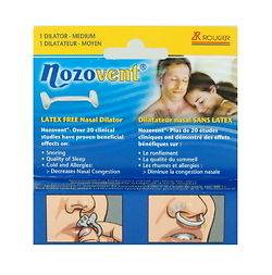 Nozovent Latex Free Nasal Dilator, relieve nasal congestion and 