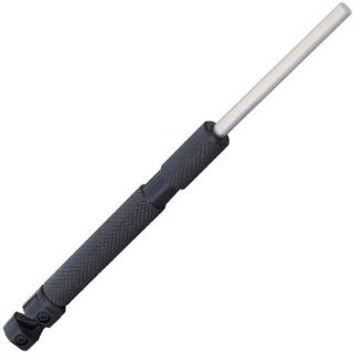   TACTICAL TUNGSTEN CARBIDE RETRACTABLE SHARPENING ROD BLACK LCD02