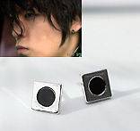  Big Bang Leader T.O.P square pin earrings Studs Fine Stainless Steel