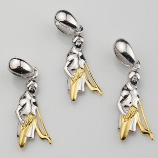   HANDMADE archery, womens players Earrings Pendant Jewelry Gold plated