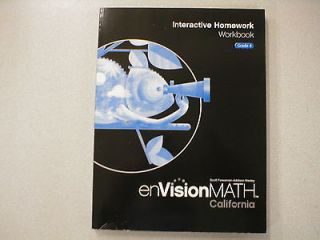 enVision Math California Grade 4 Interactive Homework Workbook 