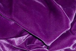   fabric 28 /silk72/rayon rich EGGPLANT   fiber arts doll clothes CQ