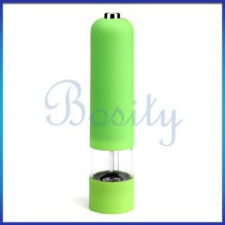 Cute Apple Green Electric Seeds Salts Spices Pepper Mill Grinder 