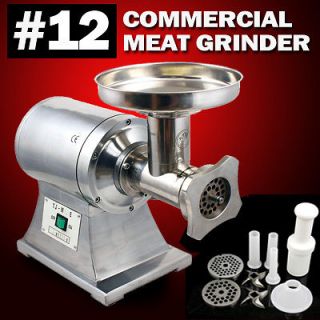   1HP Commercial Stainless Steel Compact Size Electric Meat Grinder #12