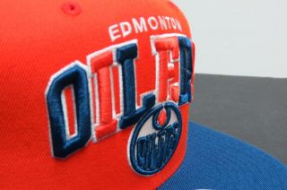 NEW] Mitchell & Ness NHL Edmonton Oilers Raised Stitch 2tone snapback