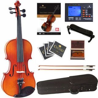 FULL SIZE CECILIO LEFT HANDED EBONY VIOLIN +GIFTS