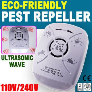 New Electronic Ultrasonic Anti Mosquito Cockroach Killer Repeller 