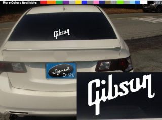 gibson vinyl Decal sticker any size color surface car guitar 