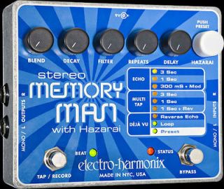 Electro Harmonix Stereo Memory Man w/ Hazarai BRAND NEW FROM DEALER