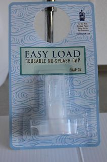 Easy load no splash cap for 3 or 5 gallon water bottle