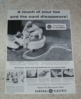 1959 advertising   General Electric vacuum cleaners GE Bridgeport 