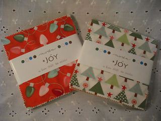 JOY Moda Charm Packs Quilt Fabric Squares Christmas Print Fabrics