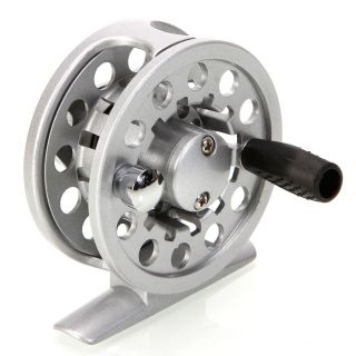   BB Ball Bearing Aluminum Cmpact Silver Fly Fishing Reel 60mm