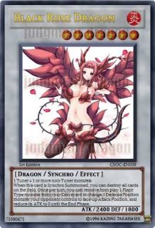 YuGiOh OriCa Black Rose Dragon English Orica #116 NM
