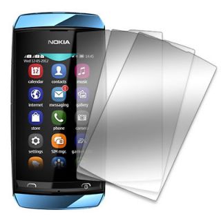 MPERO 3 Pack of Mirror Screen Protector Film Covers for Nokia Asha 305 